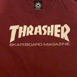 Thrasher maroon tee